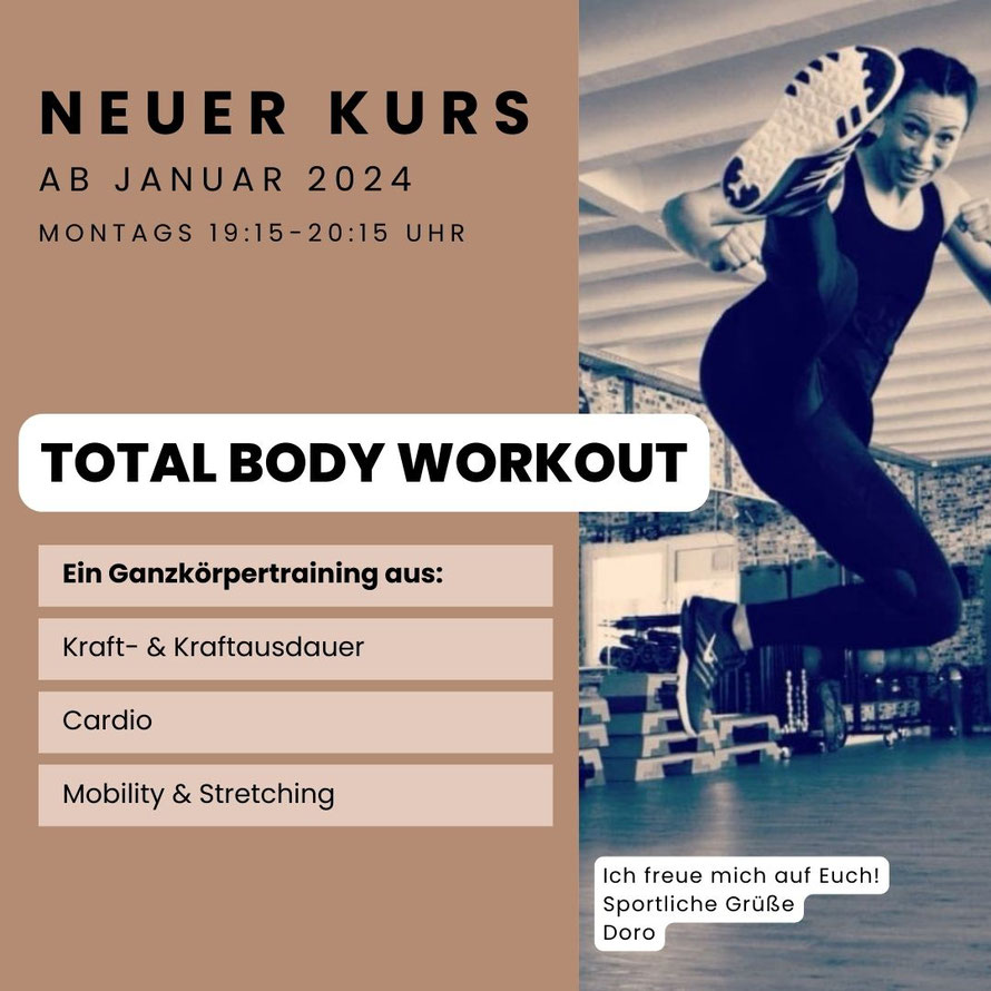 Flyer für Total Body Workout