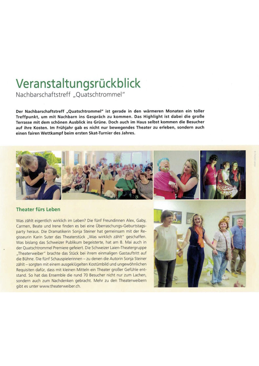 WGLi Umschau Mitglieder- und Mieterzeitschrift Nr 2 / Juni 2018