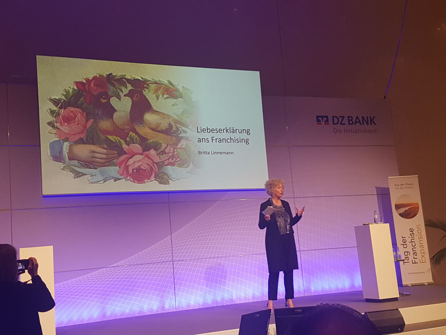 Britta Linnemann beim «Tag der Franchise Expansion 2024» in Düsseldorf © Bellone Franchise Consulting GmbH