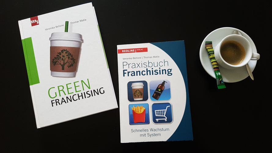 «GREEN FRANCHISING»  & «PRAXISBUCH FRANCHISING» , Bellone/Matla, Redline Verlag © Bellone Franchise Consulting GmbH