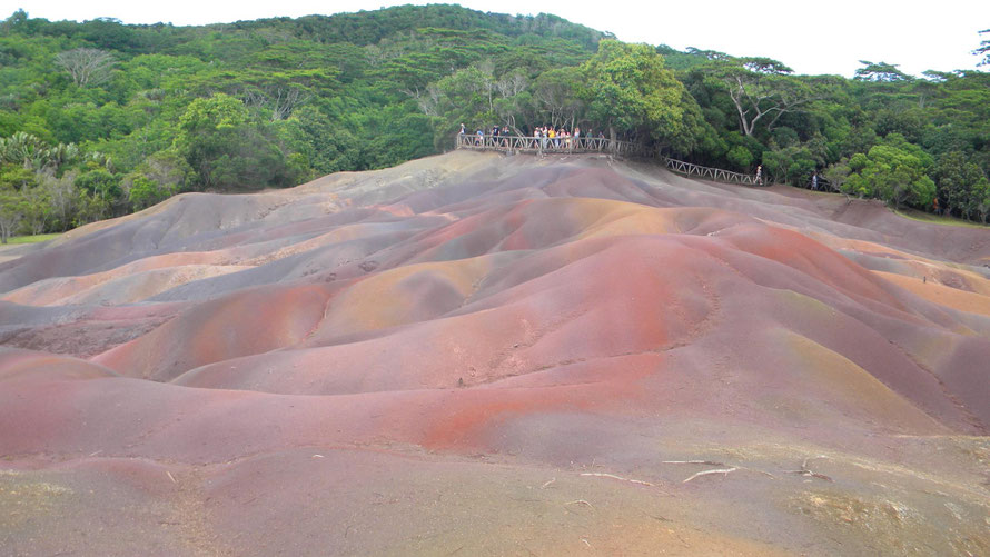 siebenfarbige Erde in Chamarel