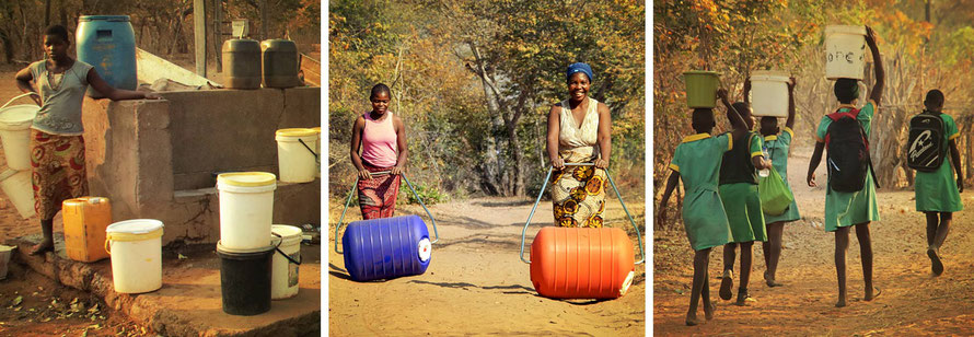Jafuta Foundation - Community - Water access improvement - Hippo rollers - Zimbabwe