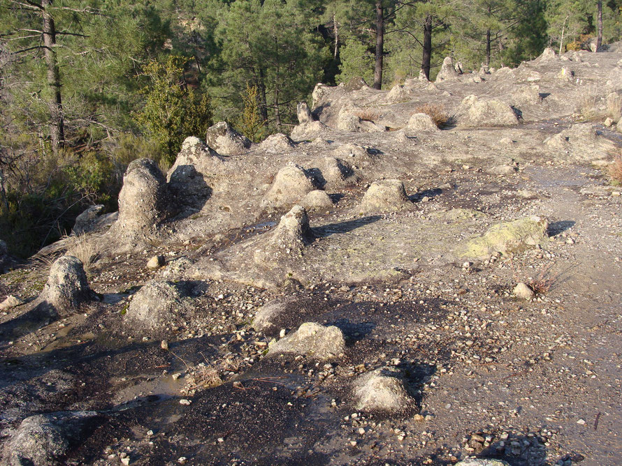 Les rochers aux tétines, curiosité géologique (à une dizaine de km. du gîte)
