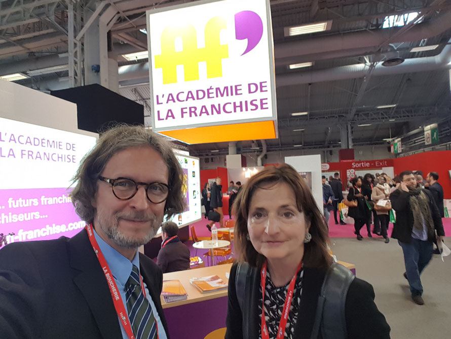 «Franchise Expo Paris 2018» Prof. Veronika Bellone & Thomas Matla © Bellone Franchise Consulting GmbH