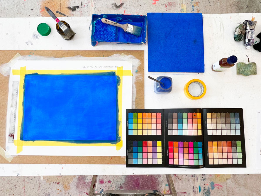 Finde die passende Farbe - Malkurs in Atelier von Aline Cesár