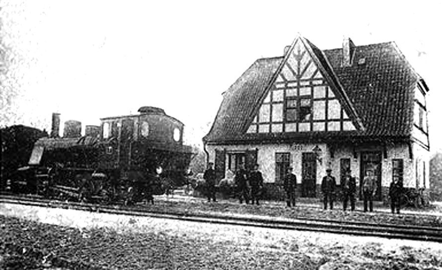 Bahnhof Riede / Foto/Repro: Wilfried Meyer