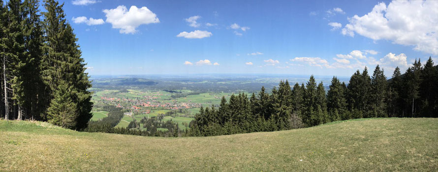 Blick vom Hörnle auf Bad Kohlgrub