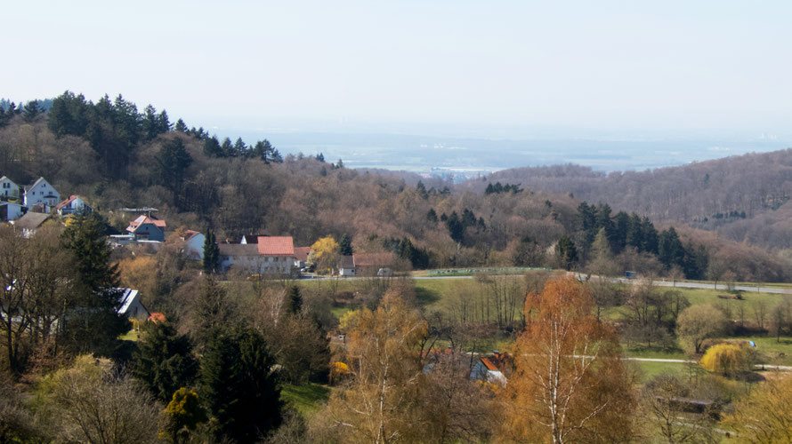 BLICK AUF OBER-BEERBACH UND DAS RHEINTAL