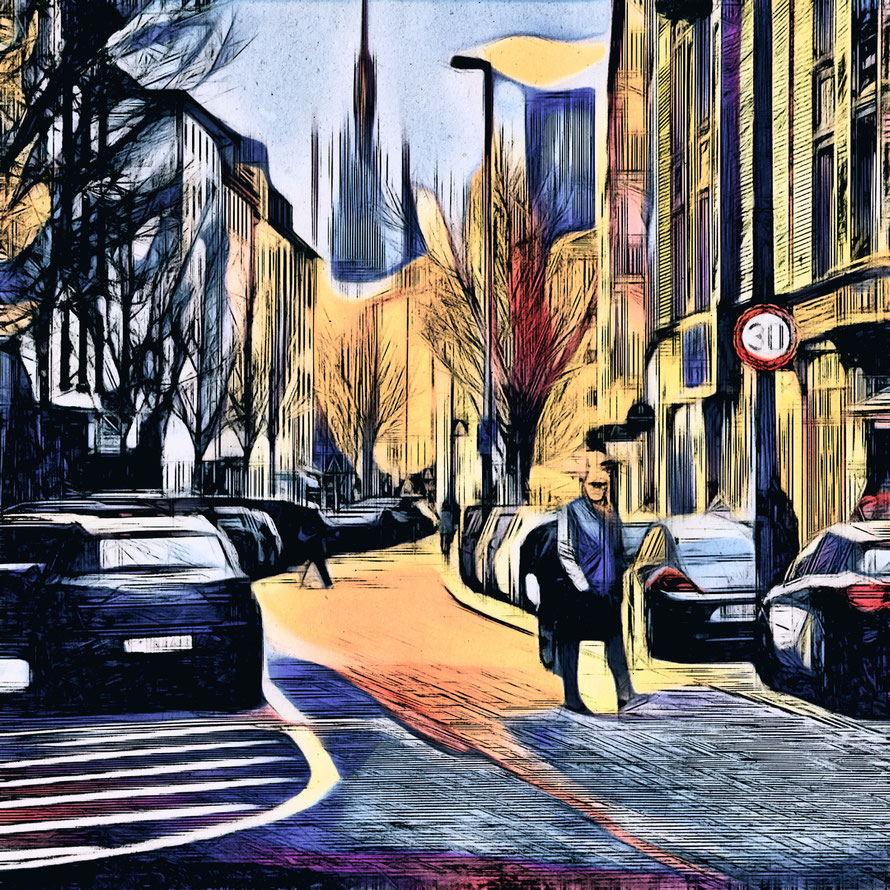 Aus meiner digitalART-Serie "MEIN FRANKFURT" - Veröffentlicht am Freitag, 18. April 2025