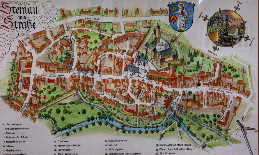 STADTPLAN (AUSSCHNITT): (C) VERKEHRSBÜRO 36396 STEINAU AN DER STRASSE