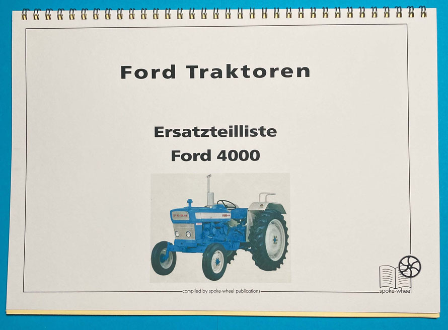 Ford 3000 Serie Traktor Service,Teile Katalog,Bedienungsanleitung  5  Handbücher 