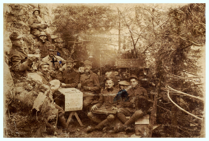 + Hans Germ sen.  um 1917 bei Isonzo Schlacht nähe Flitsch & Karfreit (archiv: H.Germ)