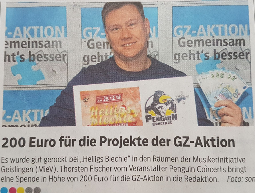 Spende für die GZ-Aktion 2018