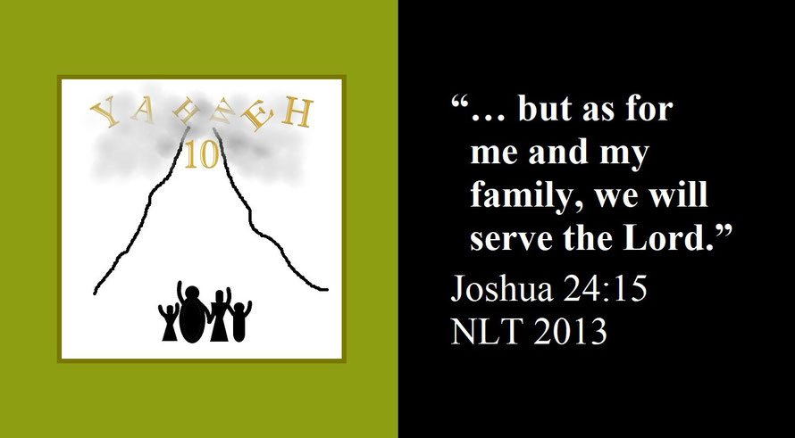 The Old Testament and Faith Expression Artwork Based on Bible Verse Joshua 24:15 - “… but as for me and my family, we will serve the LORD.”