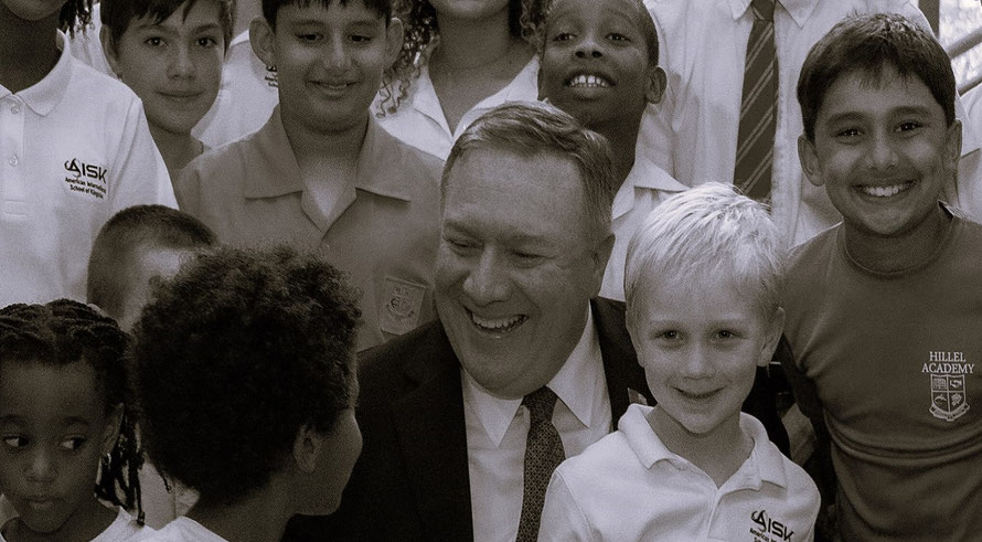 Image for the 2023 Article Entitled, “Mike Pompeo on Children” / Photos of and Quotes from Mike Pompeo