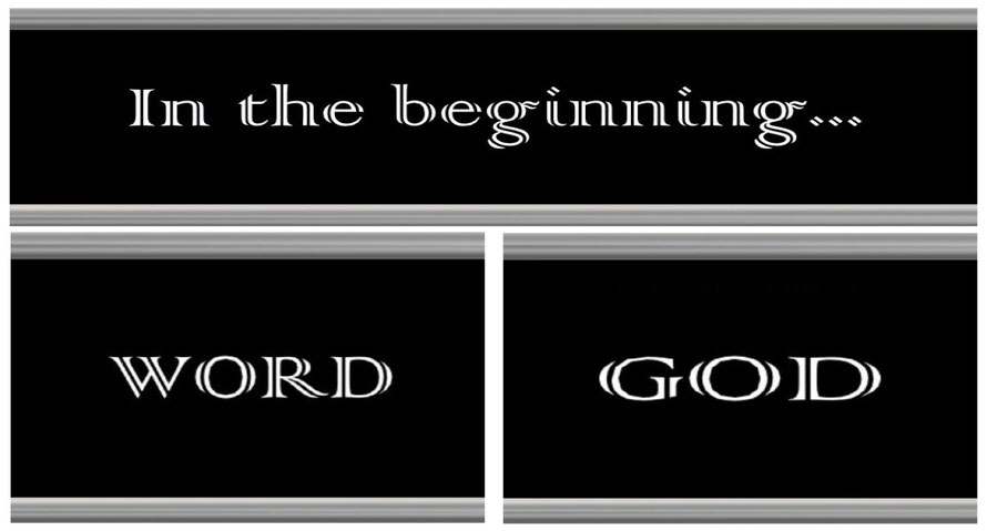 Faith Expression Artwork 1 Based on John 1:1-3 - “In the beginning was the Word, and the Word was with God, and the Word was God. The same was in the beginning with God….”