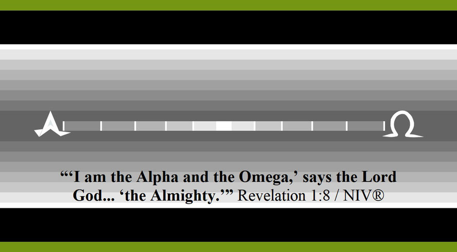 Faith Expression Artwork about the Most Holy Trinity – “The Alpha and The Omega” – and Bible Verse Revelation 1:8 - “‘I am the Alpha and the Omega,’ says the Lord God, ‘who is, who was, and who is to come, the Almighty.’”