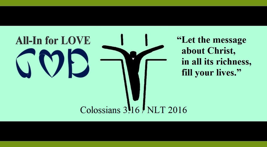 Faith Expression Artwork about the Most Holy Trinity – “Christ’s Message” – and Bible Verse Colossians 3:16 - “Let the message about Christ, in all its richness, fill your lives.”
