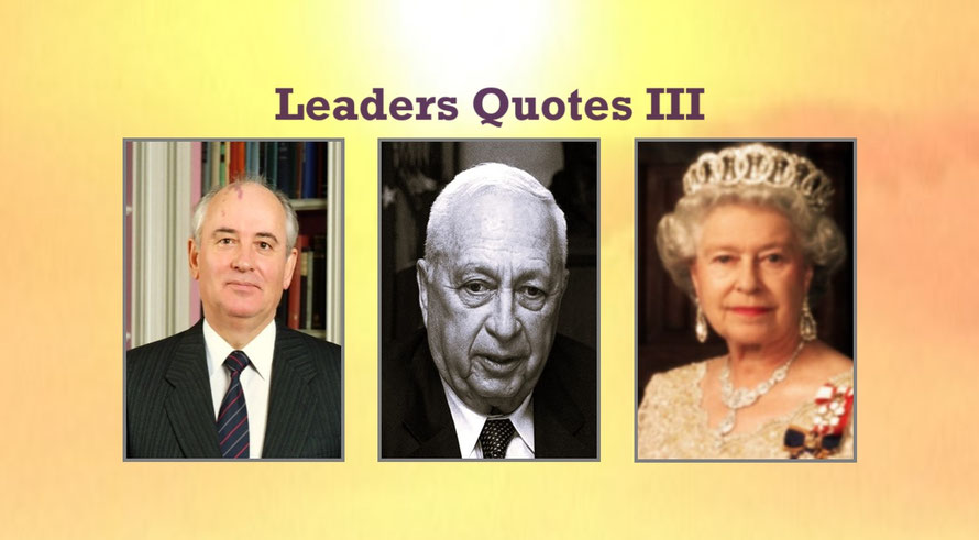 Third Image for the Article Entitled, “Leaders Quotes” - Part III of “Leaders Quotes” or “Leaders Quotes III”