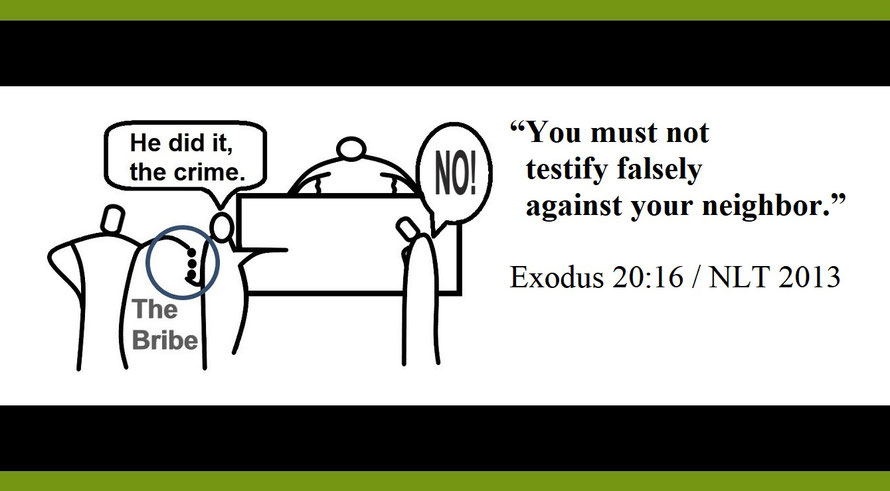 The Old Testament and Faith Expression Artwork Based on Bible Verse Exodus 20:16 - “You must not testify falsely against your neighbor.” 