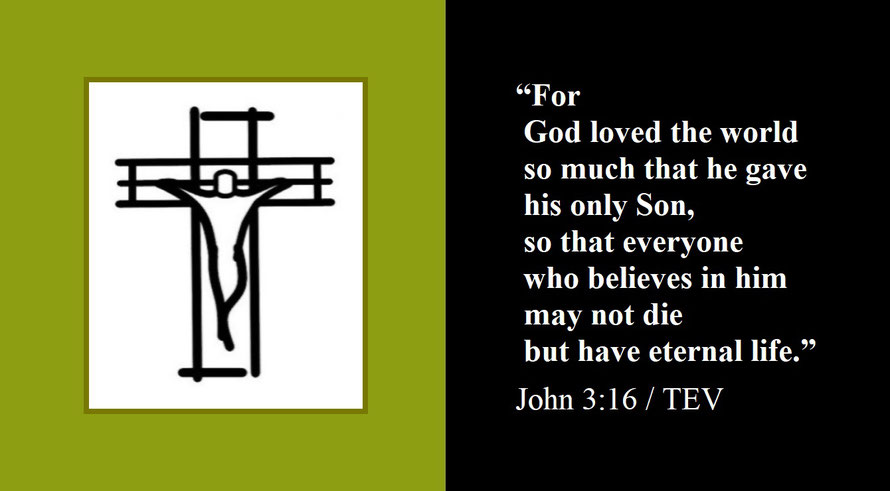 Faith Expression Artwork about God’s Love and Jesus and Bible Verse John 3:16 (A) - “For God loved the world so much that he gave his only Son, so that everyone who believes in him may not die but have eternal life.”