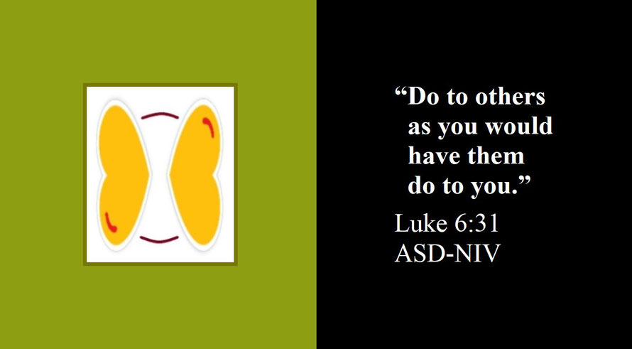 Faith Expression Artwork about the Golden Rule and Bible Verse Luke 6:31 - “Do to others as you would have them do to you.”