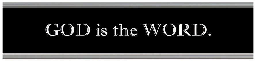 Faith Expression Artwork 3 Based on John 1:1-3 - “In the beginning was the Word, and the Word was with God, and the Word was God. The same was in the beginning with God….”