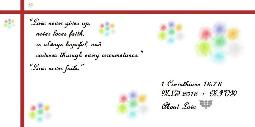 Bible Verses On Love 1 Corinthians 137 8 Part Iii