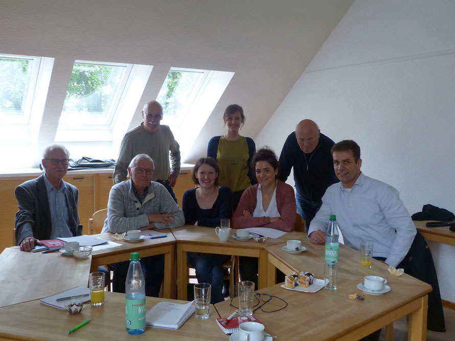 Foto (v.l.): Hermann Vinke, Hanns Gunschera (beide Runder Tisch), Gerd Ilgner (SPD Borgfeld), Katharina Mild, Lea Böhme (beide Stadtteilkoordination), Sarah Ryglewski (SPD-MdB), Detlev Busche (Runder Tisch), Alexander Keil (SPD Borgfeld, Beirat)