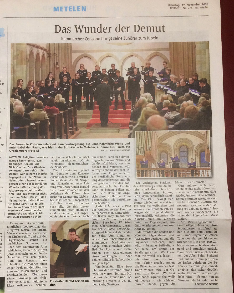 CONSONO Chor in Metelen