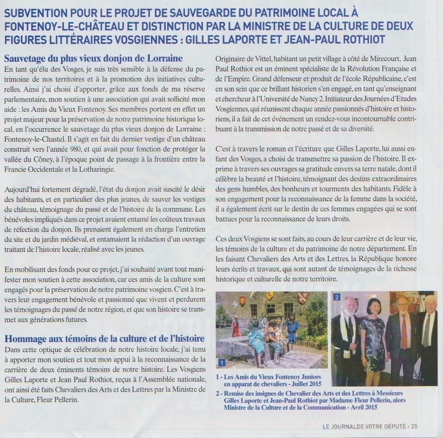Journal du Député - 2016