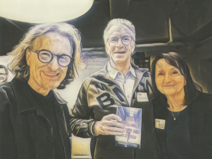 Claudio Rütimann mit Veronika Bellone und Thomas Matla © Bellone Franchise Consulting GmbH