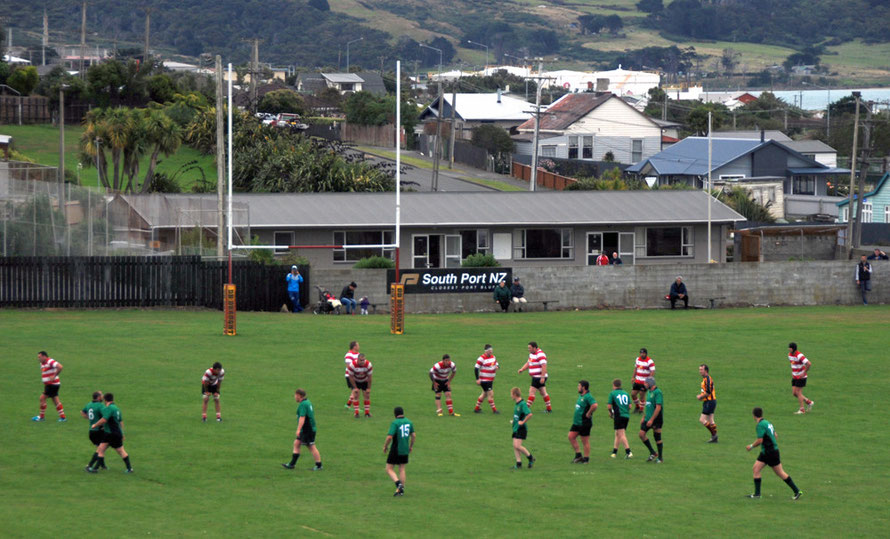 Bluff rugby team on a Saturday afternoon. 