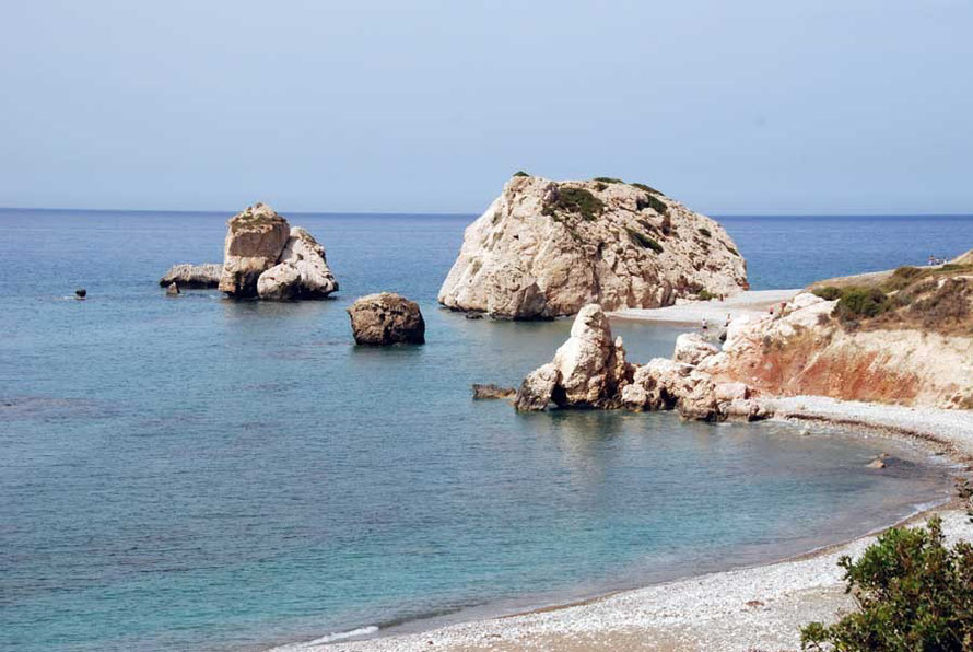 Aphrodite's birthplace, where she appeared out of the foam, and the boulders lobbed by folk-hero Dhiyenis Akritas - aka Romios - at passing pirates. 