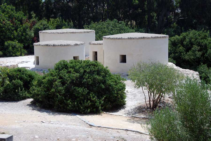 The ancient settlement at Khirokitia Aceramic Neolithic period (reconstruction)