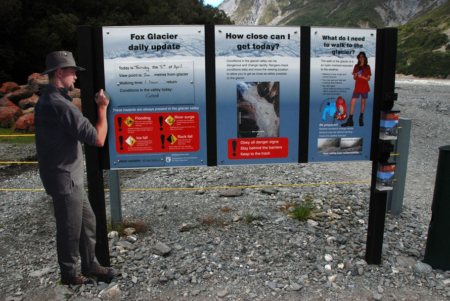 Daily updates from the cardboard ranger on the Fox Glacier