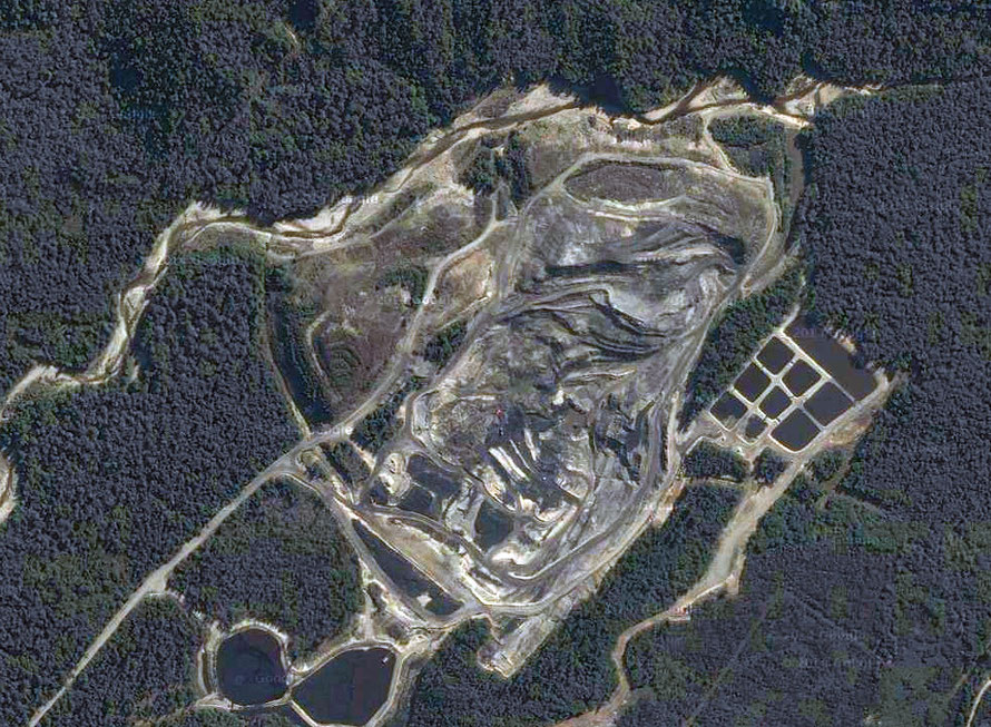 Giles Creek open-cast coalmine, Reefton