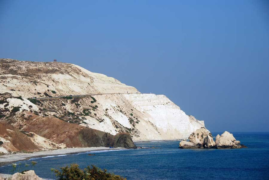 The dazzling cliffs at Cape Aspro