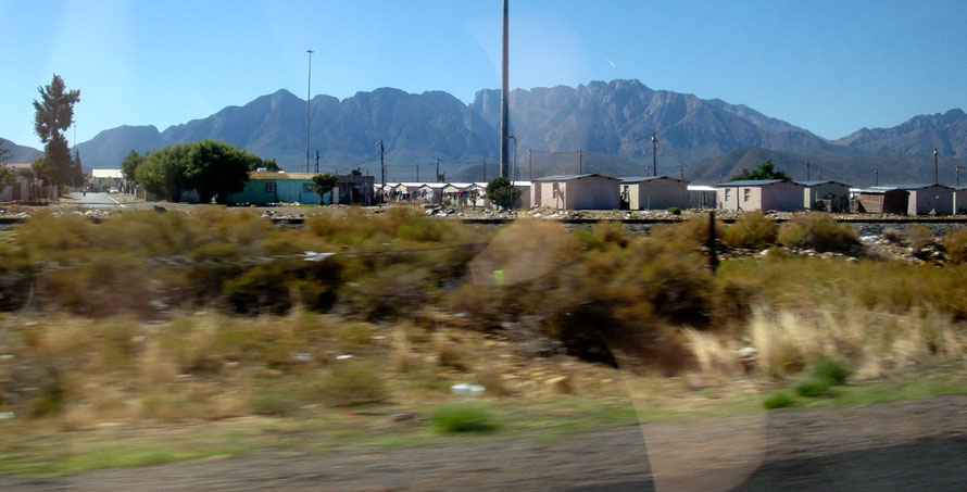 Township at Zweletemba, Worcester. By the 1990s, one of the gross legacies of apartheid lay in the vastly unequal racial division of land, with 87% of the land area being legally designated for exclus