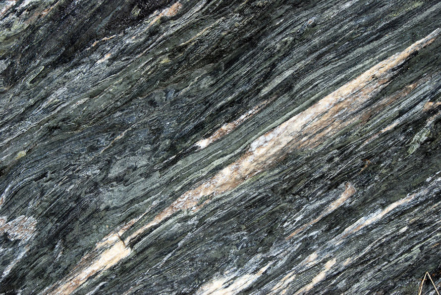 More schist from the Mill Stream near the Fox Glacier