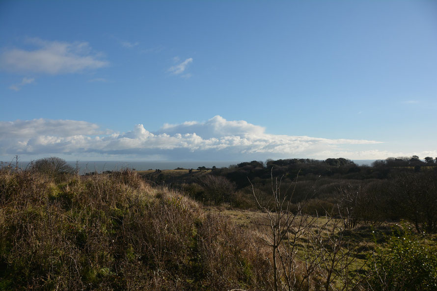 Cold but benign, I thought, looking over the sweep of the South Foreland and St Margarets Bay. 