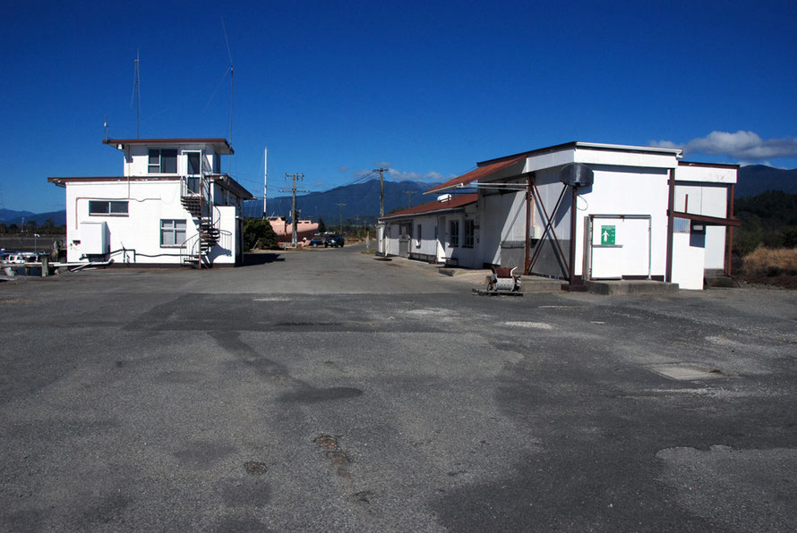 Waitapu Wharf, Golden Bay - former terminus of the Takaka Tramway (1882-1905) and stopping point for the paddle-steamer the Lady Barkly.