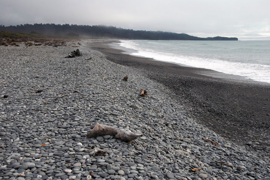 Looking south west to Otorokua Point on Gillespie's Beach