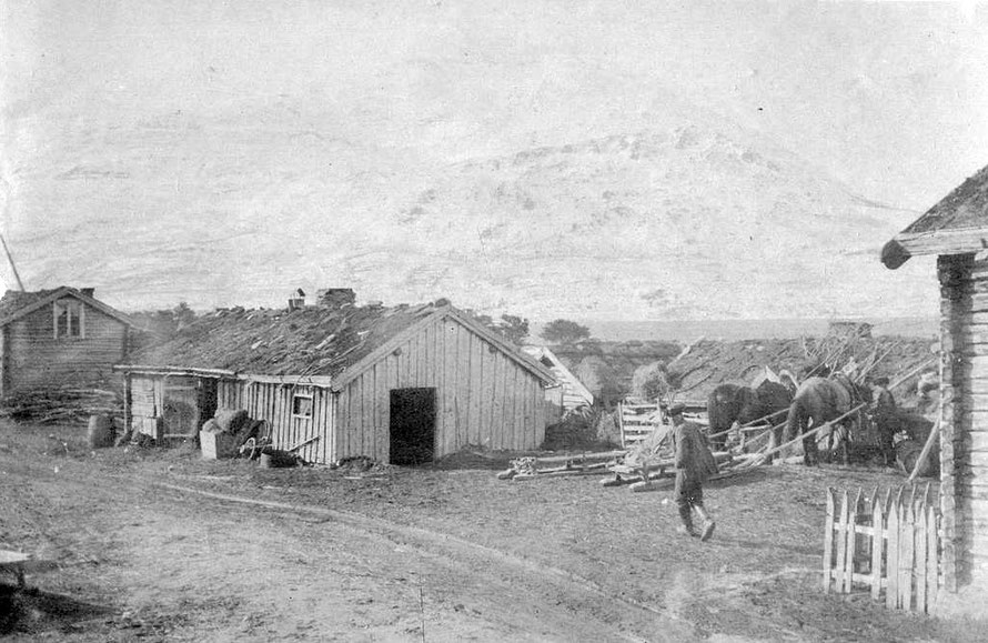 Skibotn, 1916 (Photo: Joachim Andreas Vibe Kjærulf Fleischer, Norwegian Directorate of Culture).