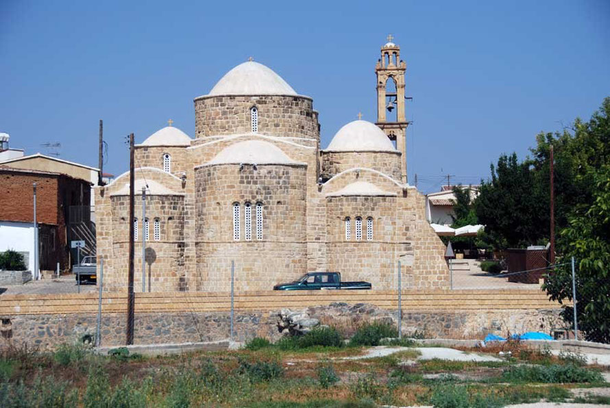 The five-domed church of Ayii Varnavas and Hilarion (10 century) at Peristerona