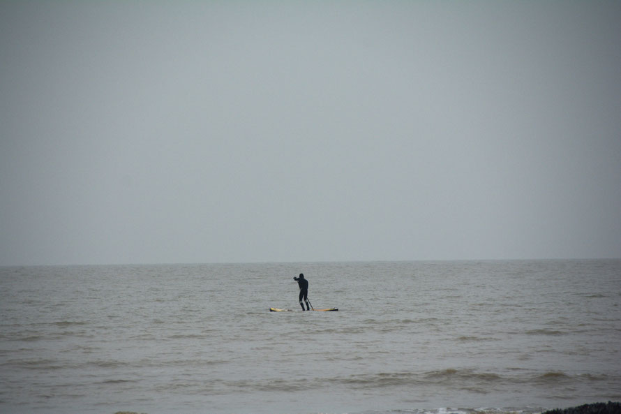 Charon paddling the Styx in the grey light of February.