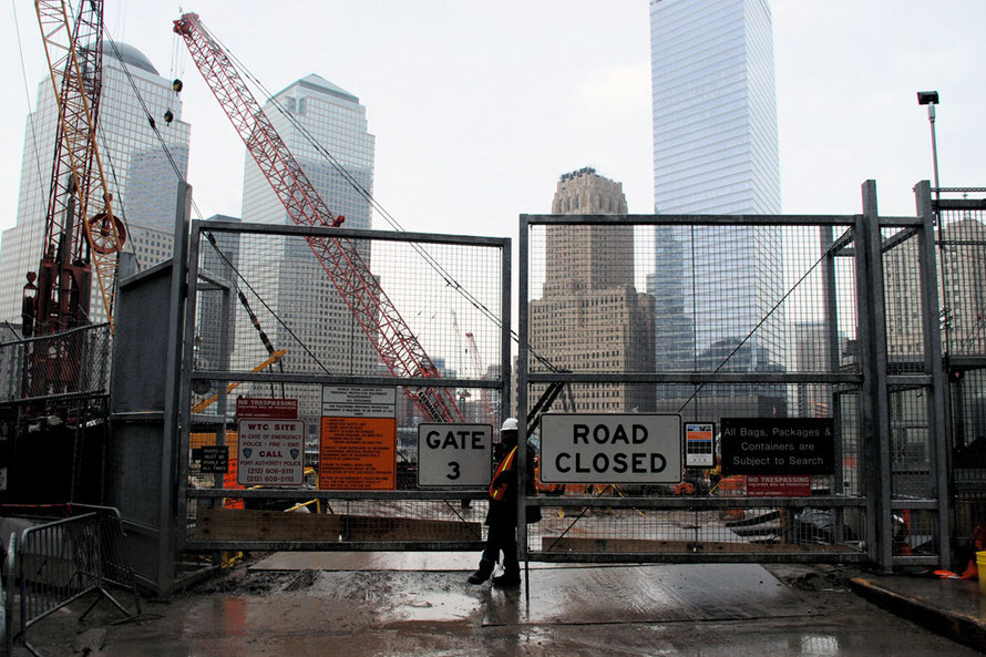 The site of the World Trade Center in New York's Financial District, 2006. 