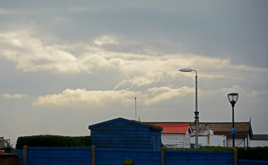 Blue Hut, High Clouds on the Deal/Walmer seafront. 