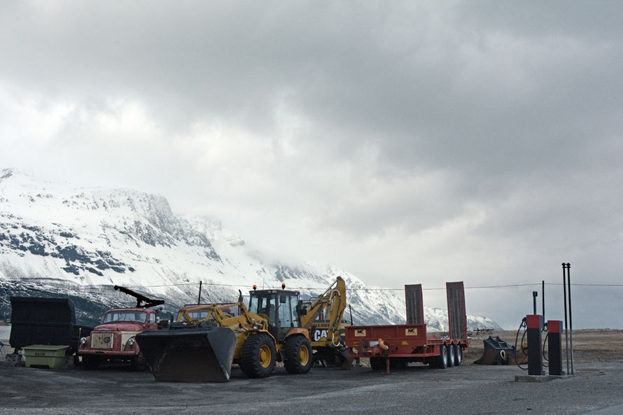 'We're on the road to nowhere.' The long 40 km road to the dead-end at Jøvik. I loved every mile of it, my studded tyres slapping the coat-hugging sinuous route. Traffic? There was none. 