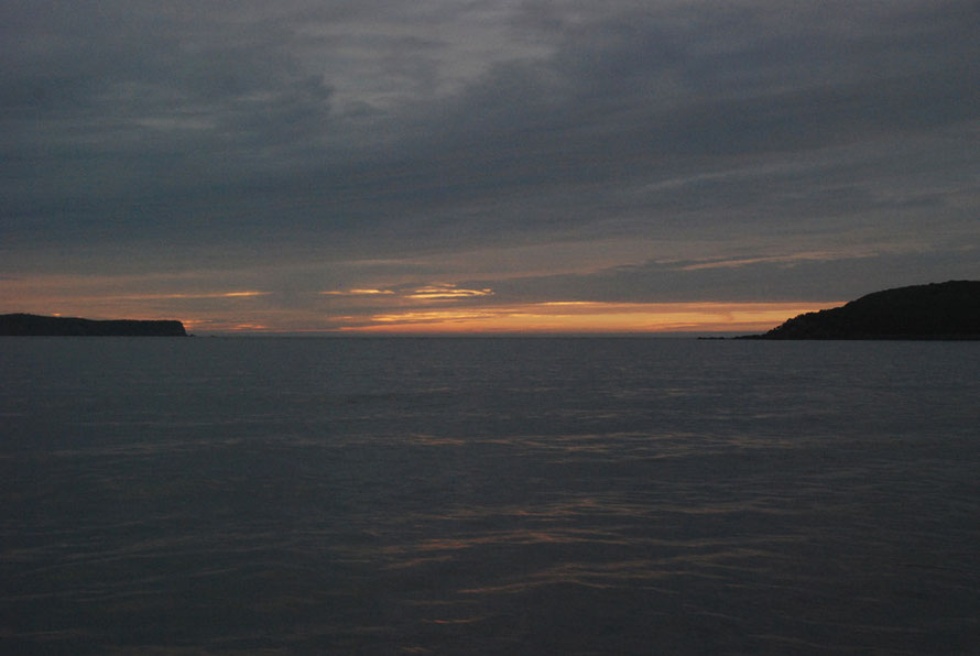 Looking toward the eastern, narrow wnd of the Foveaux Strait. Shaped liked a huge funnel storms, currents and tides make it a treacherous place for the unwary.